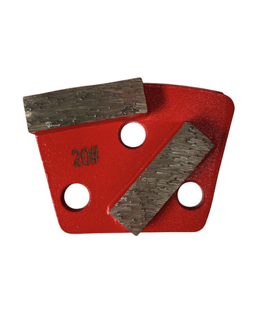 Trapezoid - Double Bar Segments - Medium Bond - Drilled Out